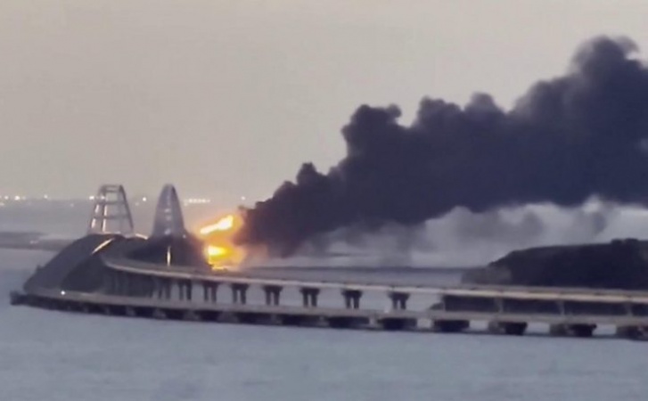 Crimea bridge partly reopens after huge explosion - Russia