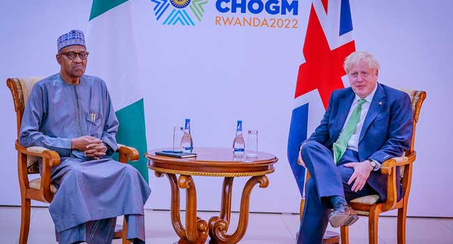 2023: Person Who Tried Seeking Third Term Didn't End Well, Buhari Tells UK Prime Minister
