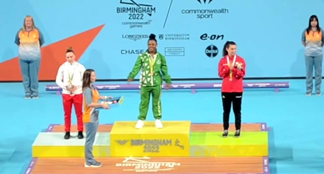 Another Gold For Nigeria As Folashade Lawal Sets New Commonwealth Games Record