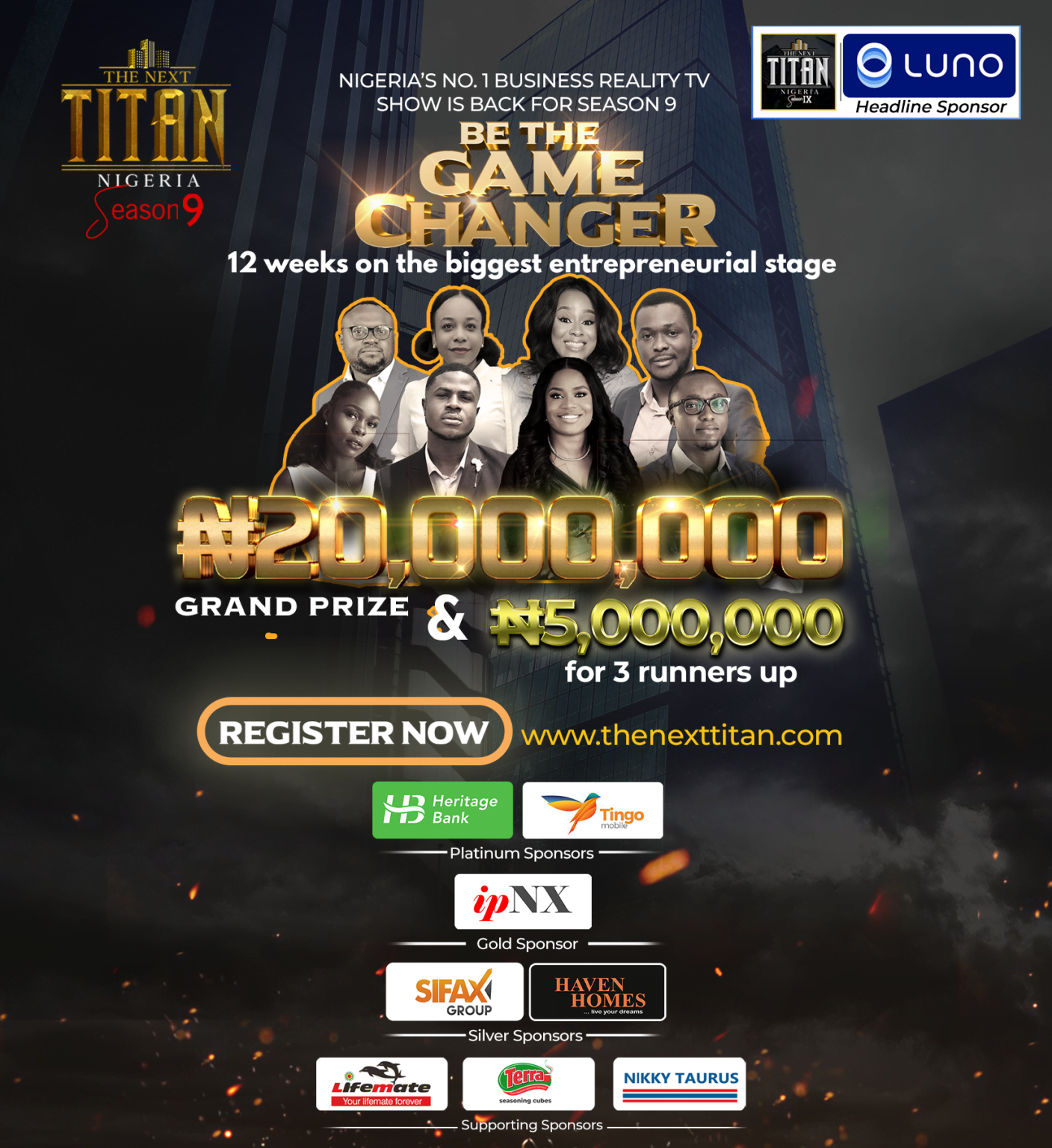 The Next Titan Nigeria is back for Season 9 with N20m Grand Prize, N5m for Runners-up