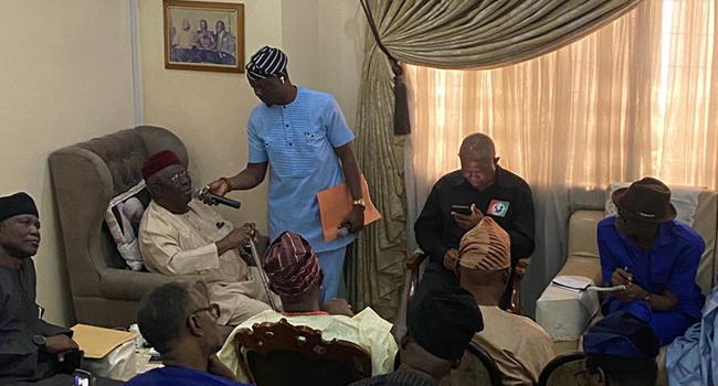 Peter Obi Meets With Afenifere, Southern And Middle-Belt Leaders