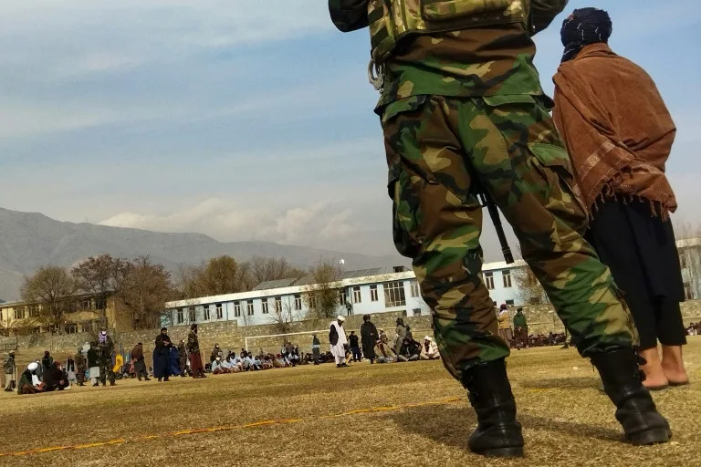 Taliban flog 27 Afghans, including women, after first public execution