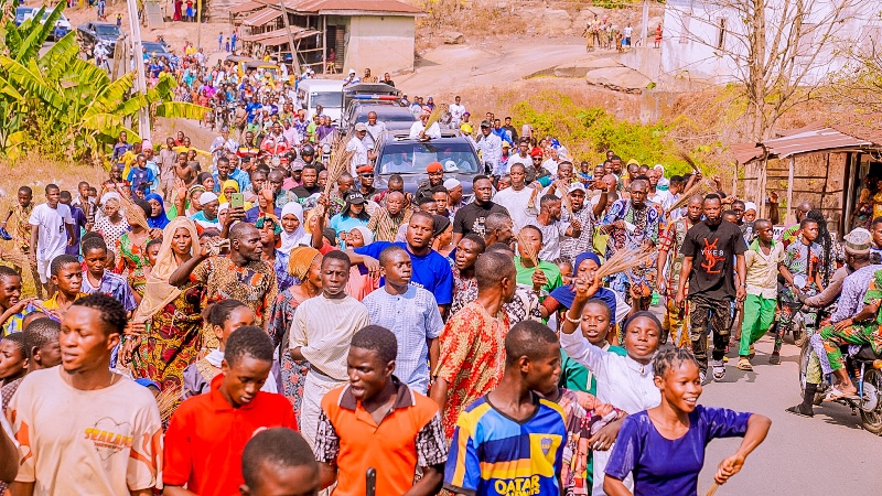 Jubilation in Osun as Oyetola leads road procession (Photos)