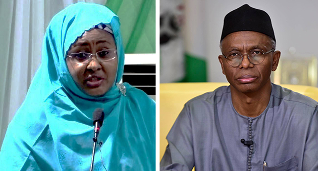 Aisha Buhari Shares El-Rufai Video On Aso Rock Elements Working Against Tinubu