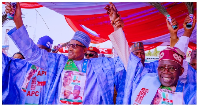 "˜I Will Continue To Campaign For Tinubu', Buhari Says At Nasarawa Rally