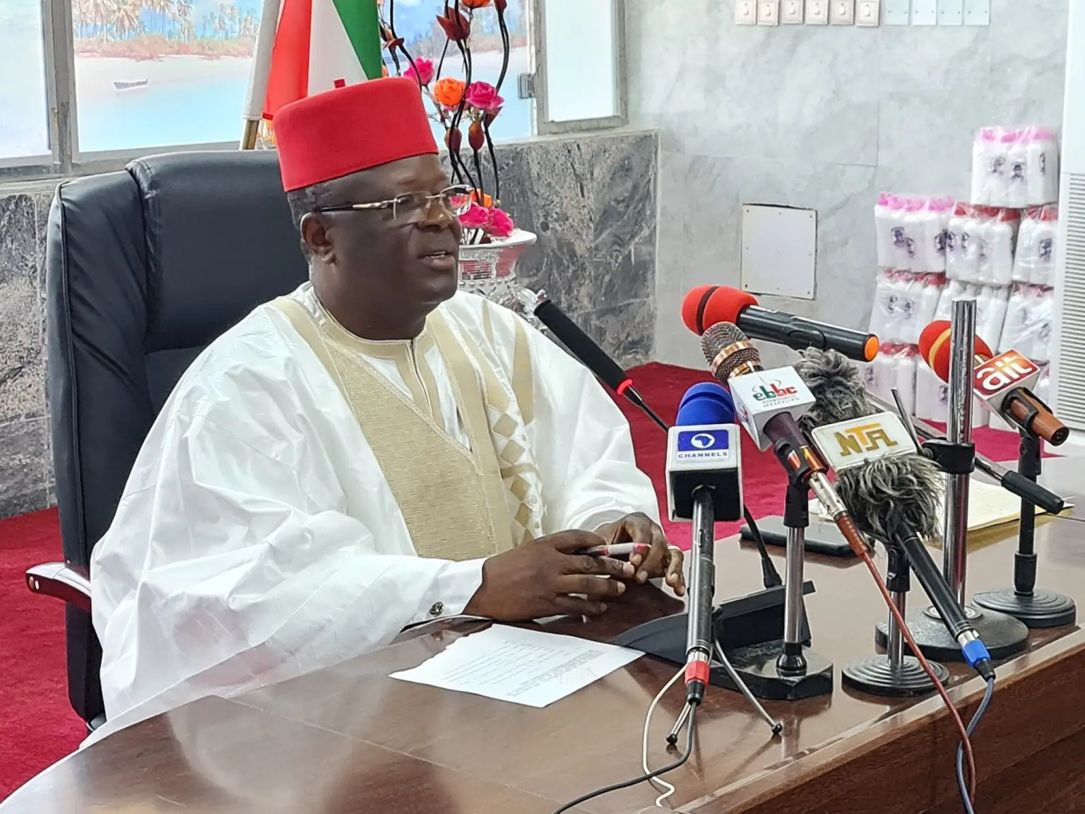 Umahi bows to pressure, disbands Ebubeagu in Ebonyi