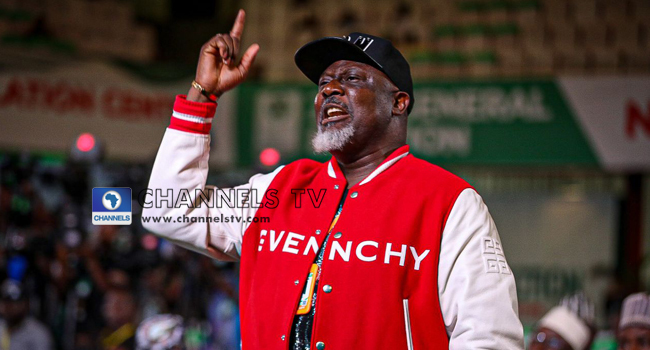 "˜Are We Joking?' Wike Laughs Off Dino Melaye's Governorship Ambition