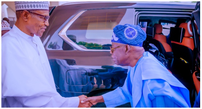 Buhari Takes Tinubu On Tour Of Aso Rock Villa
