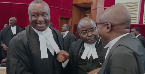Keyamo Dons Legal Robe, Appears At Tribunal In Tinubu's Defence