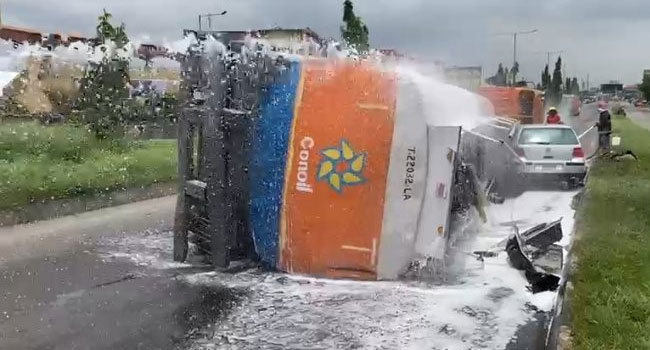 Driver Arrested As Tanker Explosion Averted In Surulere