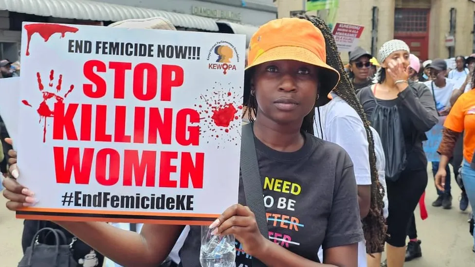 Kenya femicide: Hundreds protest at violence against women