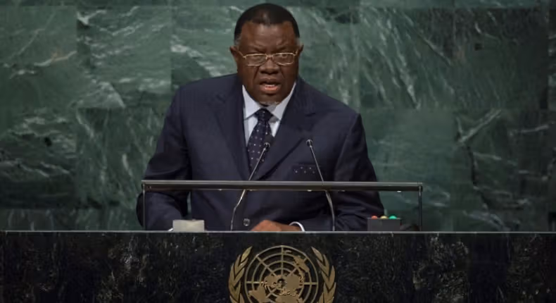 Namibian President Geingob dies 3 days after returning from US medical trip