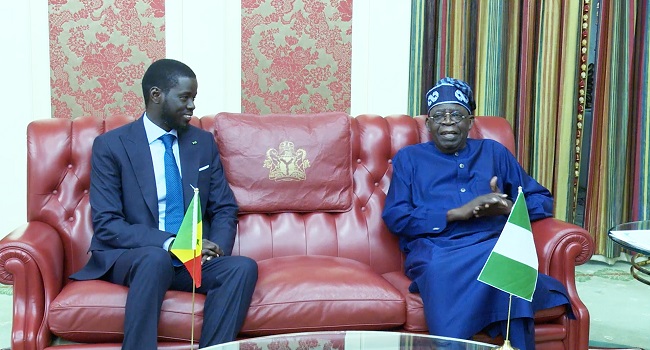 Tinubu seeks help of Senegalese President to bring Niger, Mali, Burkina Faso back to ECOWAS