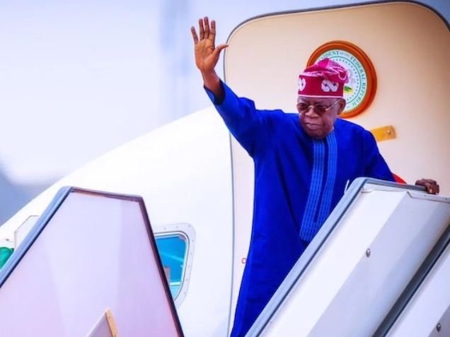Tinubu arrives Abuja after four-day working visit to Lagos