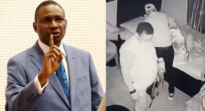 EFCC boss orders arrest of officers who assaulted female hotel staff in viral video