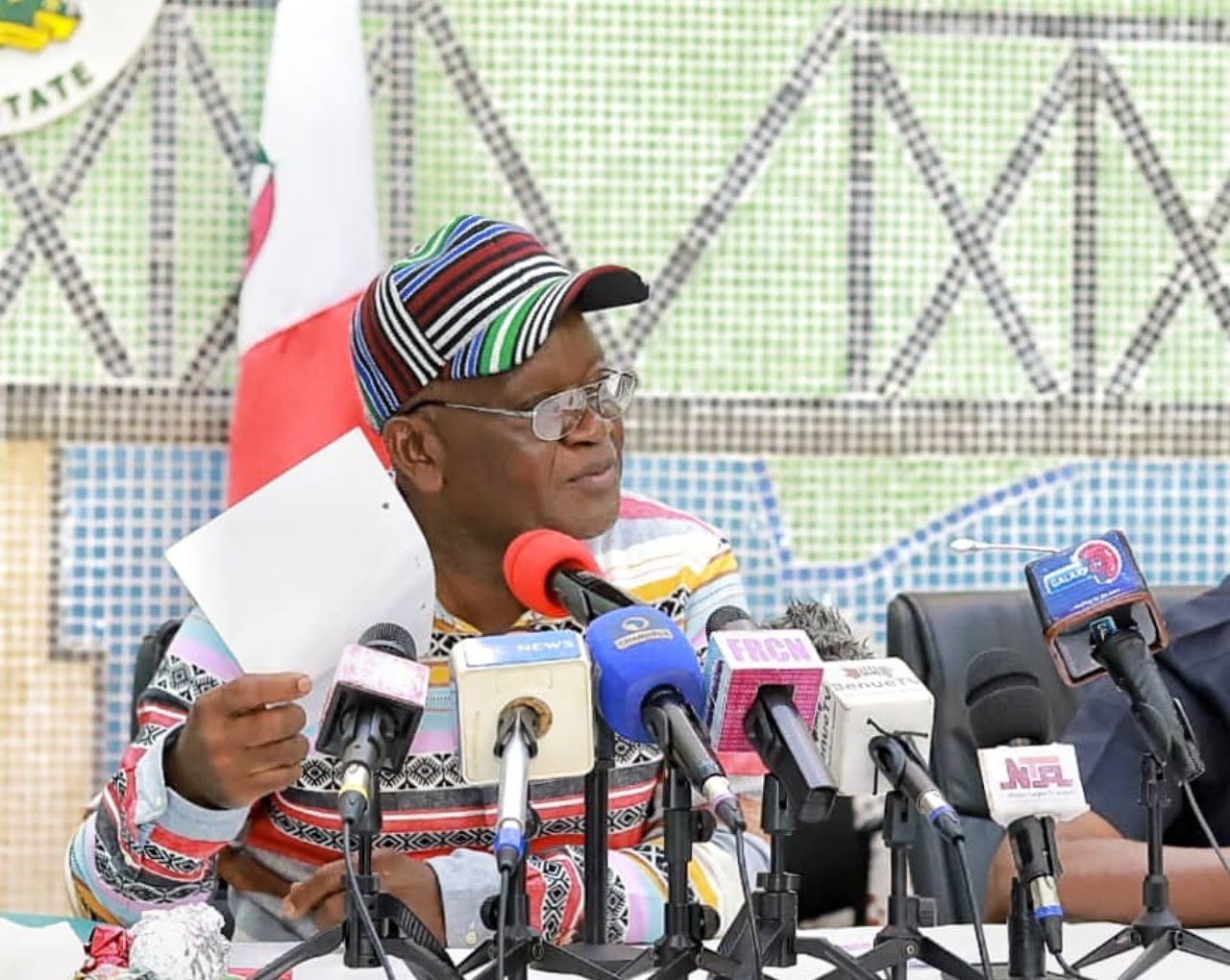 Call presidency to order before terrorists take over Aso Rock "“ Gov Ortom tells Nigerians
