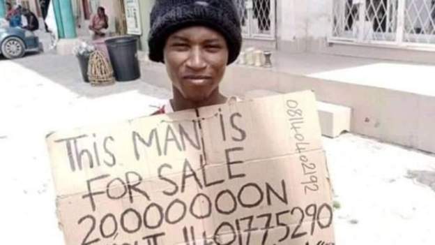 Man in Nigeria who put himself up for sale arrested