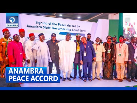 Anambra Governorship Candidates Sign Peace Accord