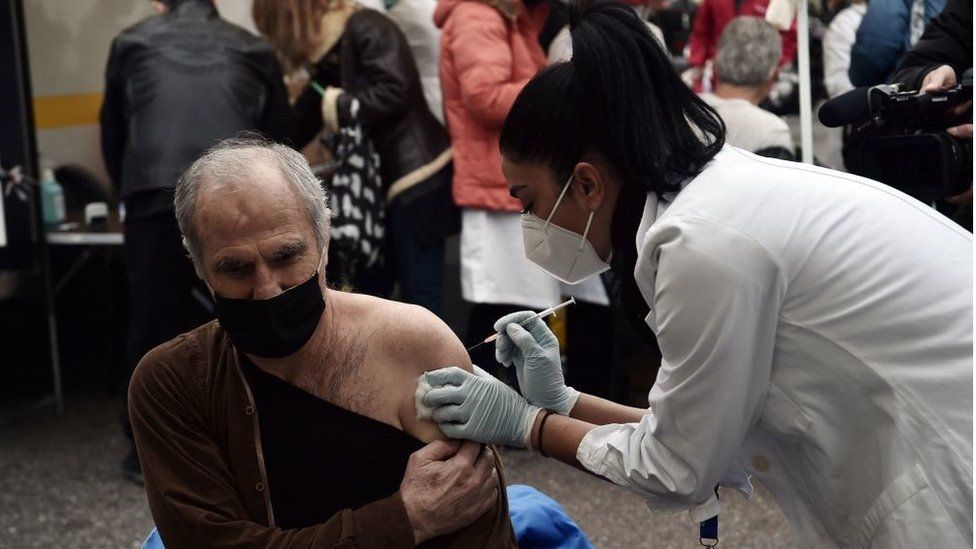 Covid: Greece to fine over-60s who refuse Covid-19 vaccine