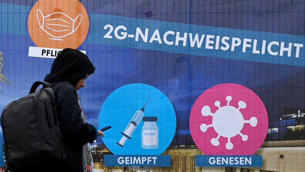Covid: Germany puts major restrictions on unvaccinated