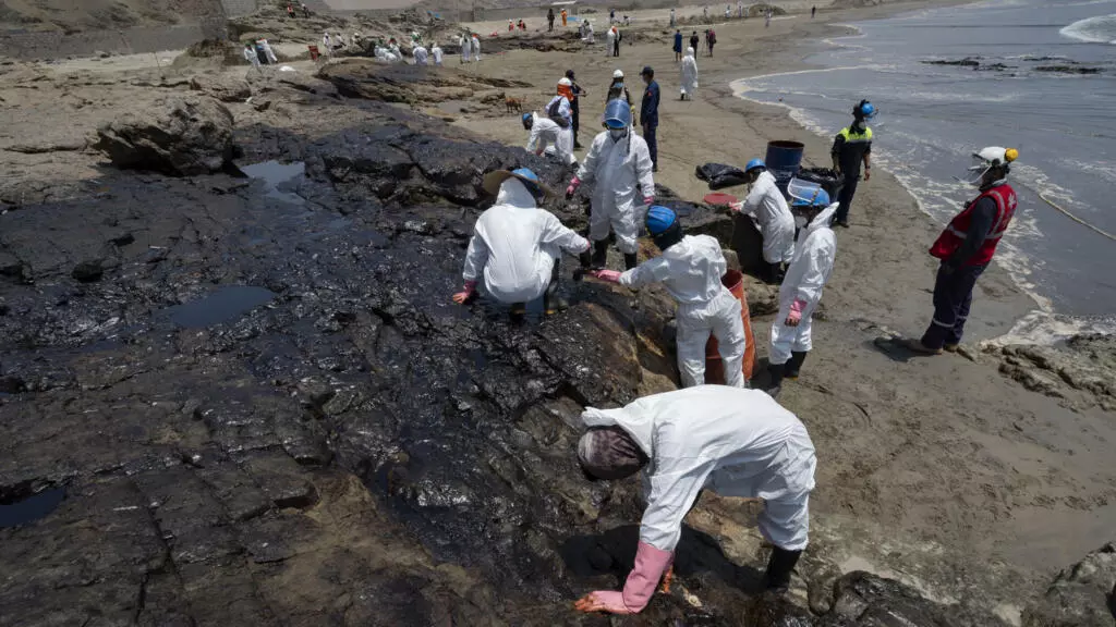 Peru beaches suffer oil spill blamed on waves from Tonga volcanic eruption
