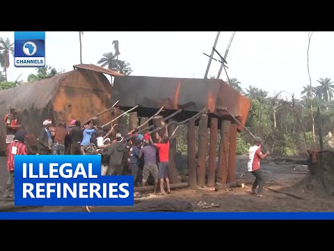 Eight Arrested As Rivers Govt Destroys 27 Illegal Refinery Sites