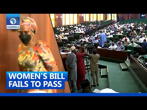 "˜Special Seats For Women' Bill Fails To Pass In NASS