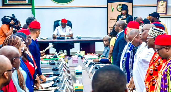 Soludo Swears In 20 Commissioners, Says Anambra People Expect Excellence