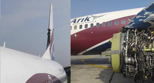 Arik Air Flight Diverts Safely To Benin After In-Flight Engine Anomaly – NSIB