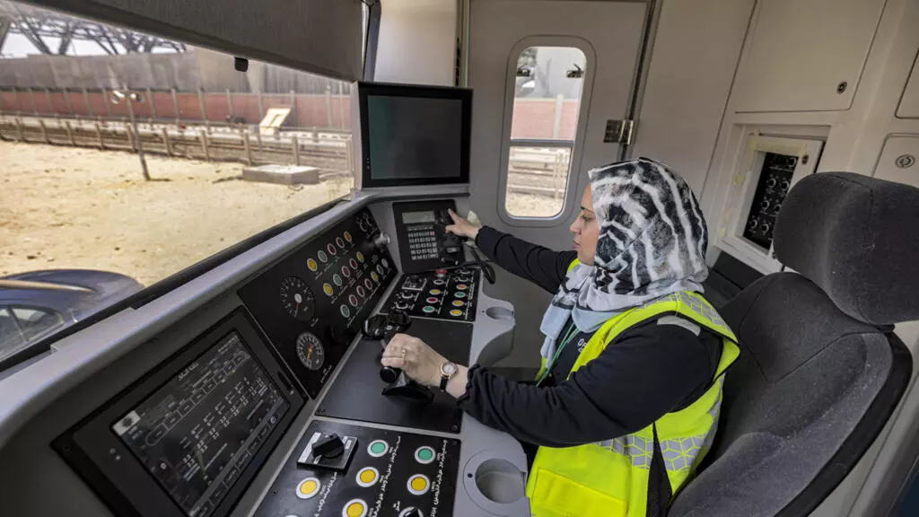 On track: Cairo metro employs Egypt's first women train drivers
