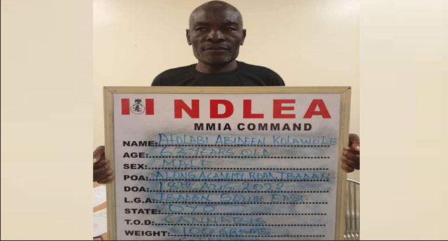 NDLEA Arrests 63-Yr-Old Grandpa For Shipping Illicit Drugs To Daughter In Dubai