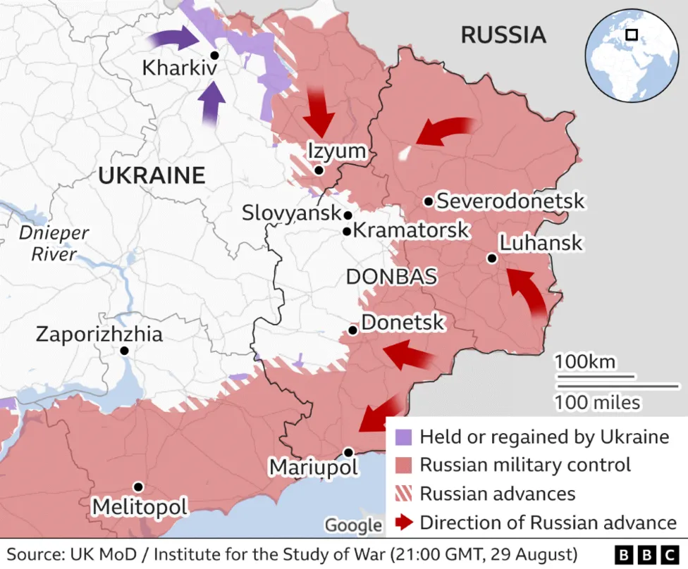 Ukraine counter-offensive: Russian forces retreat as Ukraine takes key towns
