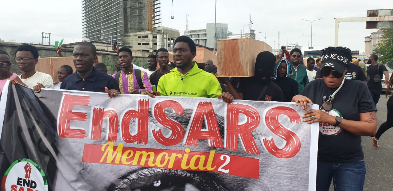 EndSARS memorial: Police fire tear gas at protesters (VIDEO)