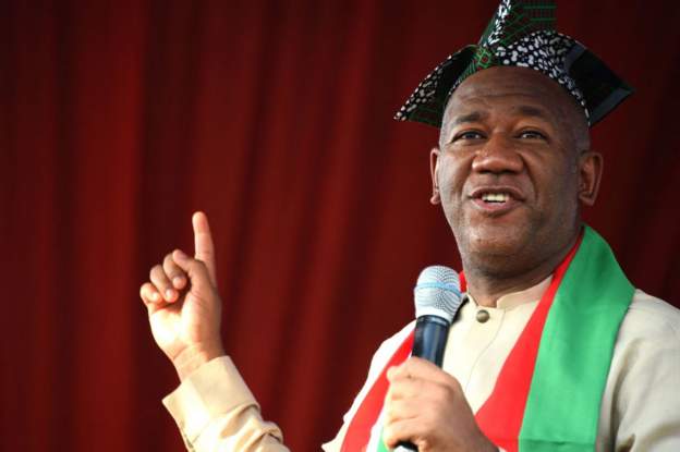 Nigeria VP candidate nearly breaks down during TV appearance