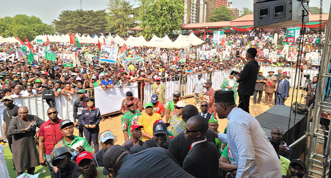 "˜No One Will Wish To Leave Nigeria,' Obi Campaigns In Anambra