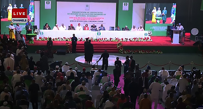 INEC Presents Certificates Of Return To Senators-Elect