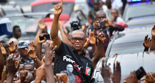 Peter Obi Campaigns For LP Candidates, Receives Hero's Welcome In Delta, Edo