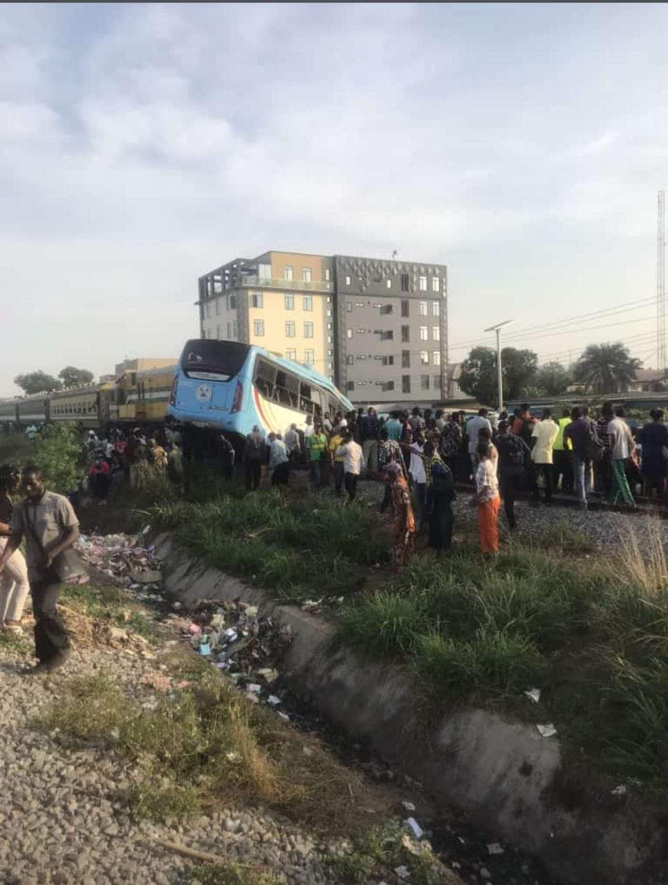 Real Reason Train Crushed Lagos Staff Bus "“ Driver