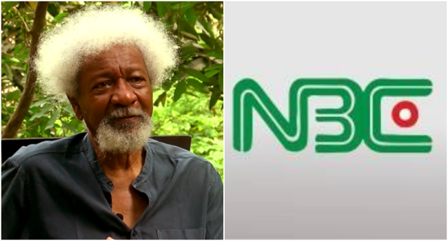 Soyinka Condemns NBC Sanction On Channels TV Over Baba-Ahmed Interview