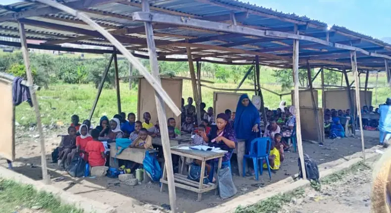 Wike orders reconstruction of Abuja school where pupils sit on bare floor