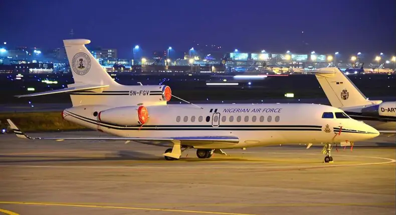 NAF puts presidential aircraft, Falcon 900B, up for sale