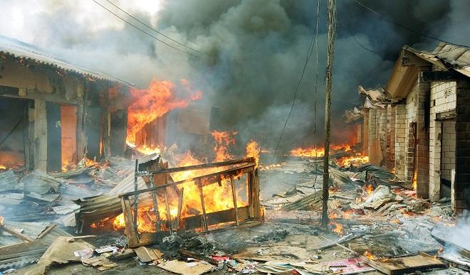 Traders Lament As Fire Razes Dozens Of Shops In Kano