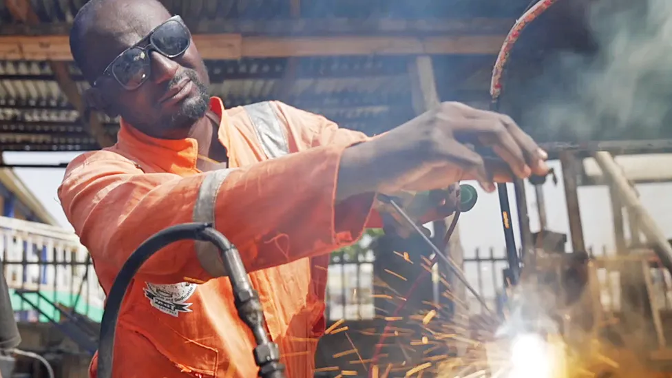 The Nigerian professor who makes more money welding