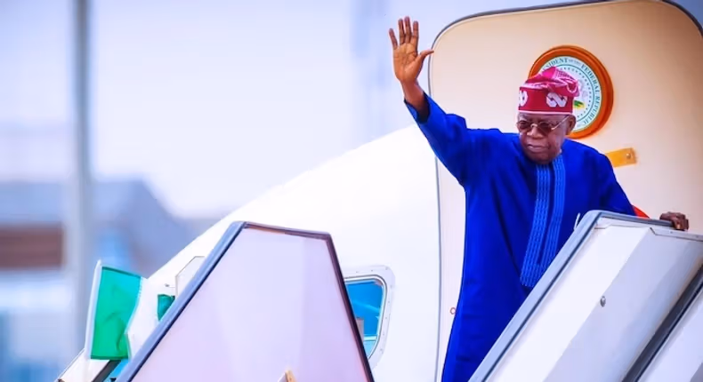 The eagle has landed "” Tinubu back in Nigeria after 2 weeks break in France