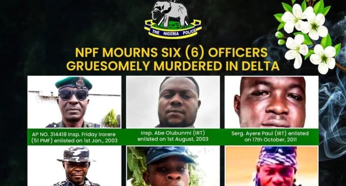8 Arrested Over Murder Of Police Officers In Delta
