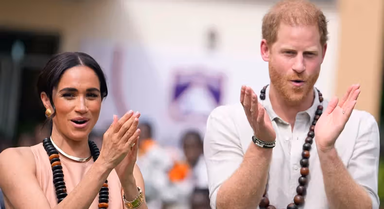 Here's how Prince Harry and Meghan's visit to a school in Abuja went