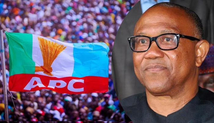 "˜Embittered Loser': APC Blasts Peter Obi For Criticising Economic Decisions, Accuses Him of Hypocrisy