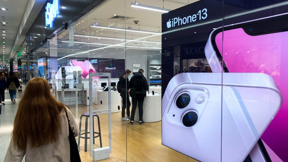 Apple shares drop on iPhone 13 production fears Published