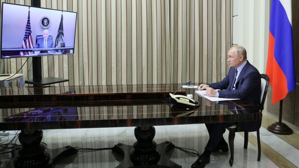 Biden warns Putin of 'strong measures' amid Ukraine invasion fears