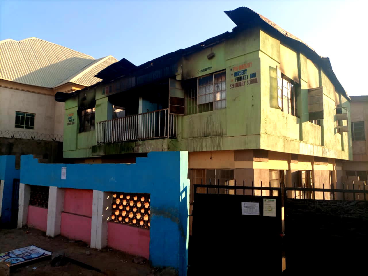 Angry youths set ablaze late Hanifa's school